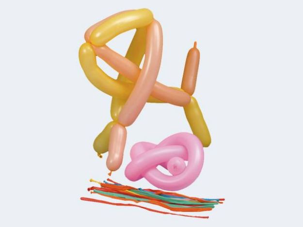 Bild von 50 Modellier-Ballon bunt D:5 U:15-16 L:140cm - 12845