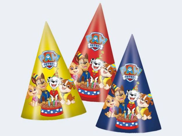Bild von 6 Party-Hüte Paw Patrol H: 15cm - 15969