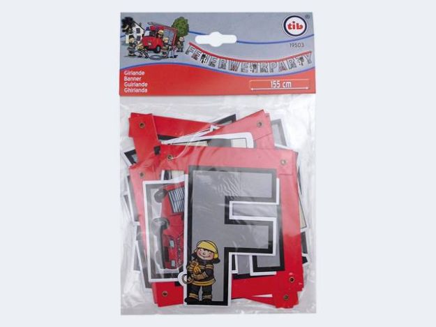 Bild von Girlande Feuerwehr L:1,6m - 19503