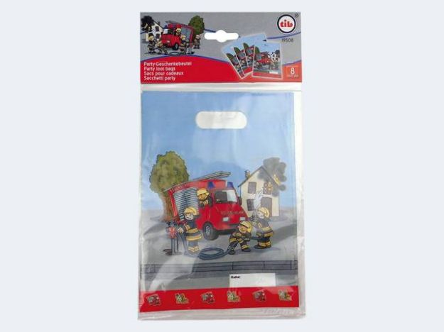 Bild von 8 Geschenkbeutel Feuerwehr 2-seitig bedruckt - 19508