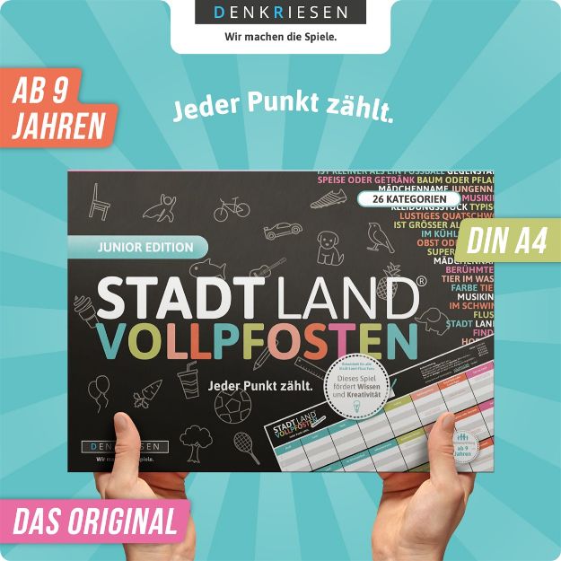 Bild von STADT LAND VOLLPFOSTEN® - JUNIOR EDITION "Jeder Punkt zählt." - SL2004