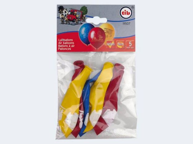 Bild von 5 Luftballons Feuerwehr 30cm - 19507