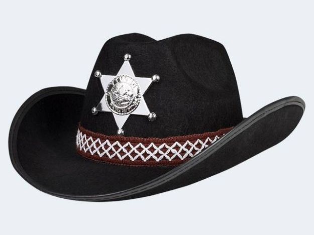 Bild von Sheriffs Hut Kinder schwarz - 04106