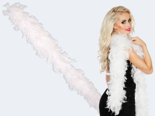 Bild von Federboa 180cm weiss 50g - 52704