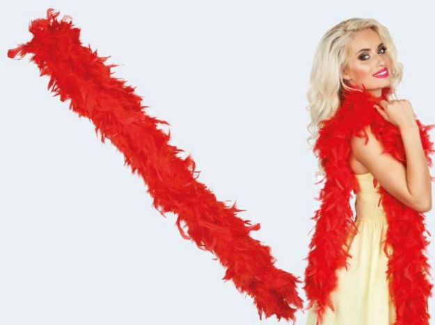 Bild von Federboa 180cm rot 50g - 52700