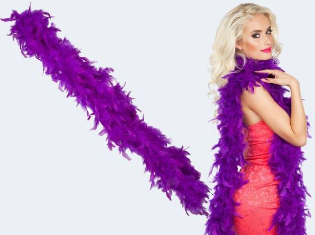 Bild von Federboa 180cm lila 50g - 52708