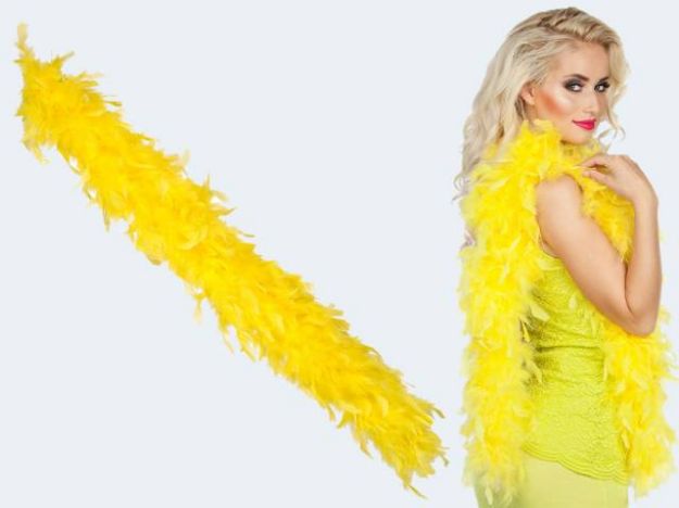 Bild von Federboa 180cm gelb 50g - 52701