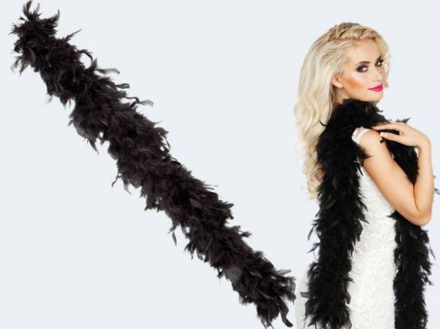 Bild von Federboa 180cm schwarz 50g - 52705