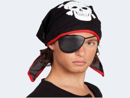 Zeige Details für Piraten Bandana mit Augenklappe für Kinder - 74195 Bild von Piraten Bandana mit Augenklappe für Kinder - 74195
