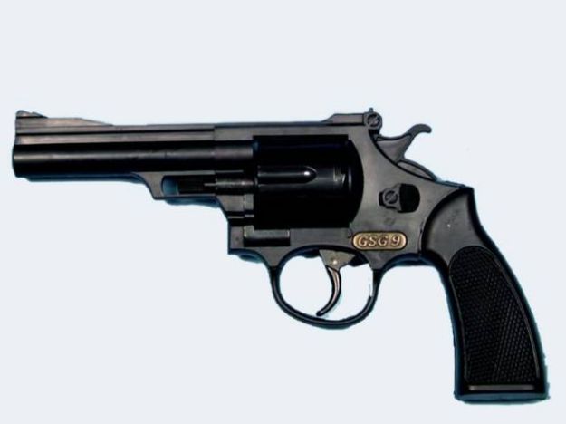 Bild von 12-Sch Pistole GSG9 20cm schwarz Pl Langlauf Blk - 0441
