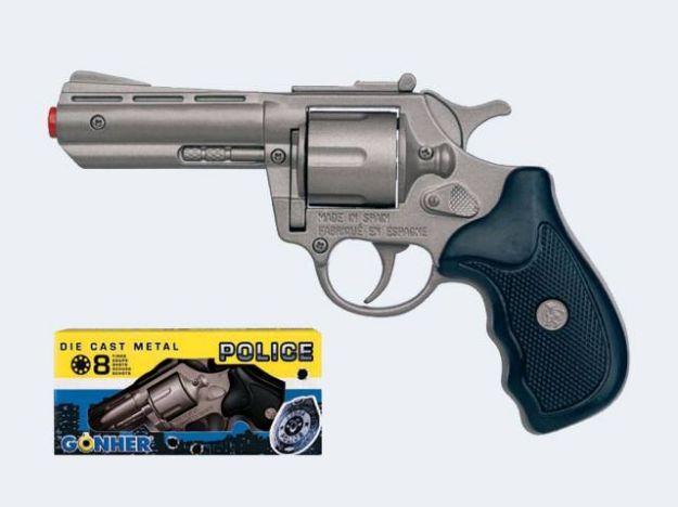Bild von 8-Sch Pistole Cobra 17cm silber Zink Kurzlauf - 33/0