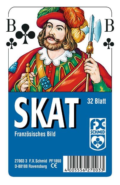 Bild von Ravensburger 27003 Klassisches Skat, Französisches Bild, 32 Karten Klarsicht