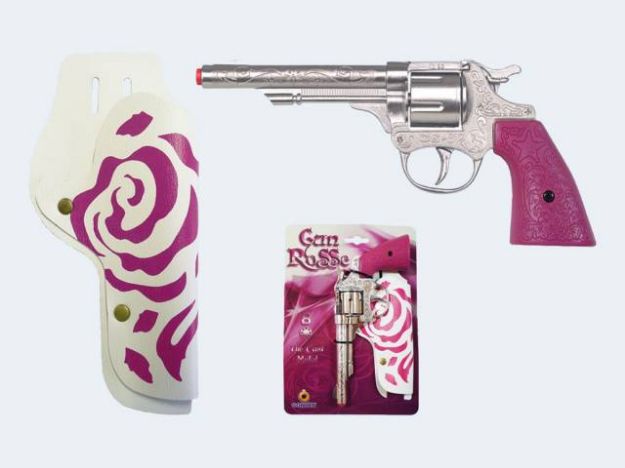 Bild von 8-Sch Pistole 20cm mit Tasche pink - 180/2F