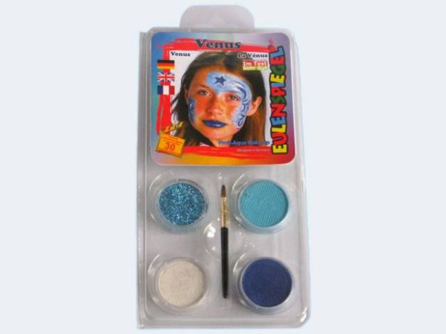 Bild von Schminkset Venus 4 Farben Pinsel und Anleitung - 204283