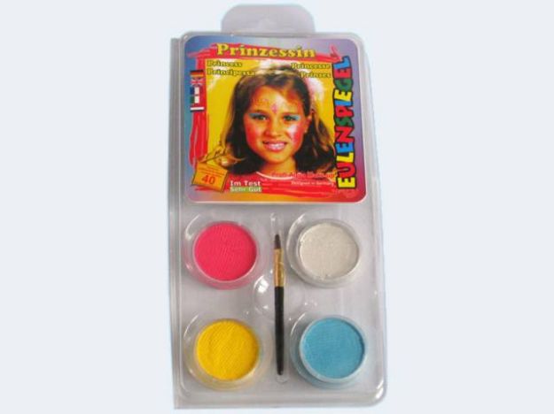 Bild von Aqua Schminkeset Princess mit Pinsel und Anleitung - 204221