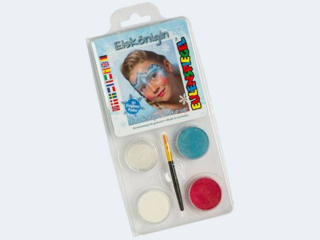 Bild von Schminkset Eiskönigin 4 Farben Pinsel und Anleitun - 204825