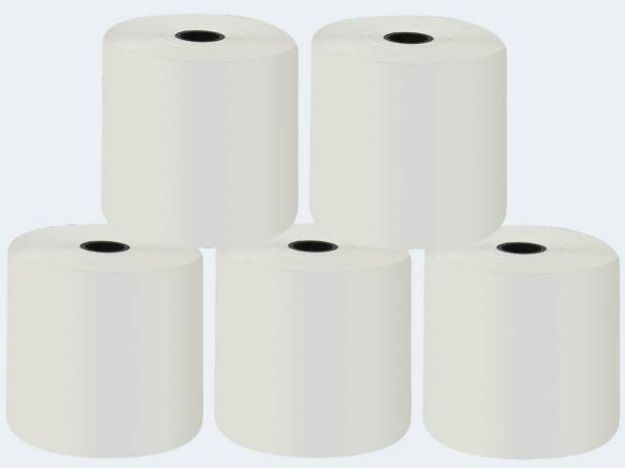 Bild von Thermo-Kassenrollen 58/50/12 - Eine Verkaufseinheit = 5 Stück - 10085