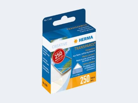 Zeige Details für 250 Fotoecken Herma im Spender selbstklebend - 1380 Bild von 250 Fotoecken Herma im Spender selbstklebend - 1380