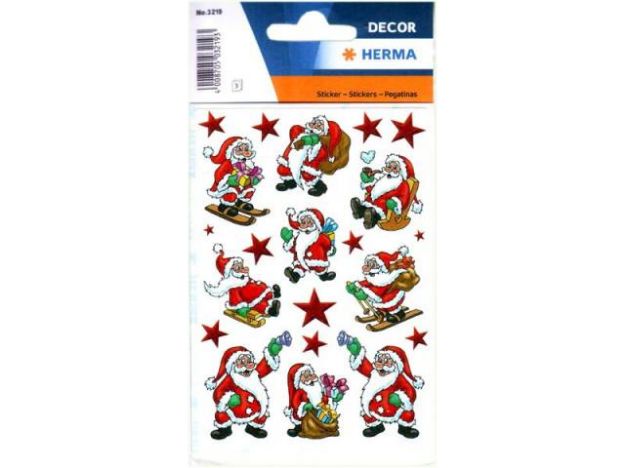 Bild von W-Sticker Weihnachtsmänner - Eine Verkaufseinheit = 10 Stück - 3219