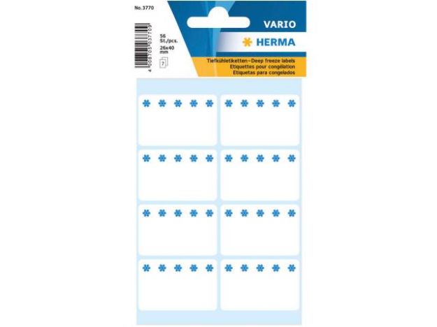Bild von Tiefkühl-Etiketten 3770 weiss 56 Stück - Eine Verkaufseinheit = 10 Stück
