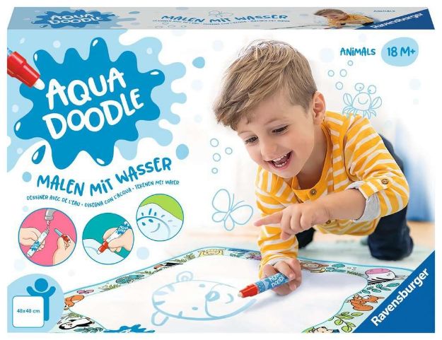 Bild von Ravensburger 4564 Aquadoodle Animals - Erstes Malen für Kinder ab 18 Monate, Malset für fleckenfreien Malspaß mit Wass - 04565