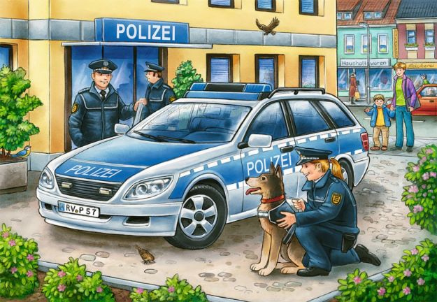 Bild von Ravensburger 07574 Puzzle Polizei und Feuerwehr 2 x 12 Teile