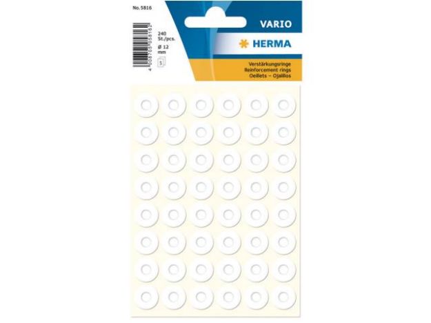 Bild von Verstärkungsringe 240 Stück Folie weiss - Eine Verkaufseinheit = 10 Stück - 5816