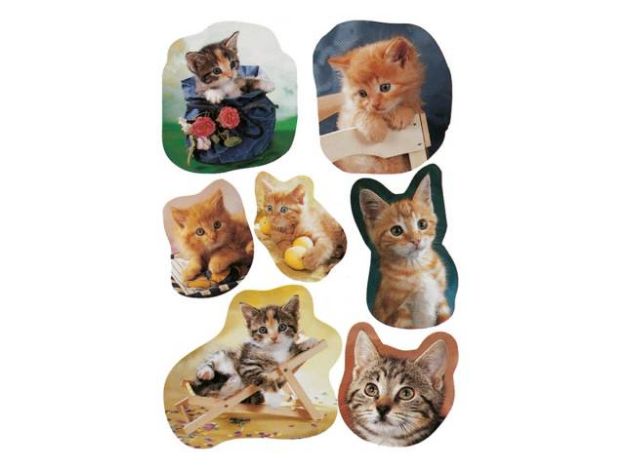 Bild von Schmuck-Sticker Katzen - Eine Verkaufseinheit = 10 Stück - 5747