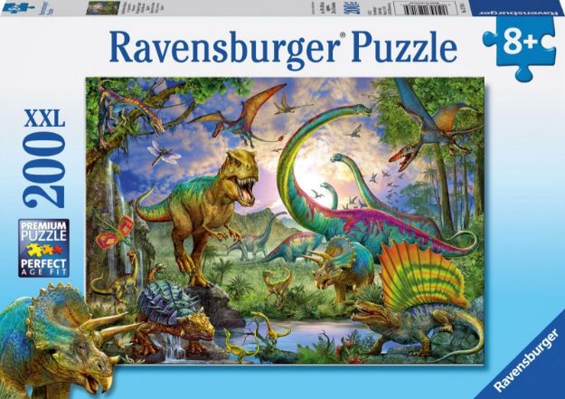 Bild von Ravensburger 12718 Puzzle Im Reich der Giganten 200 Teile