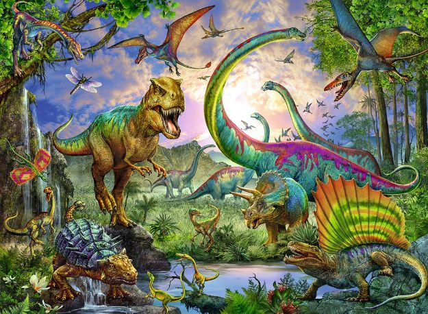 Bild von Ravensburger 12718 Puzzle Im Reich der Giganten 200 Teile