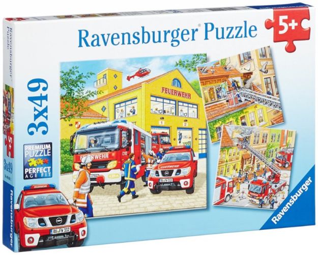 Bild von Puzzle 3x49T Feuerwehreinsatz - 09401