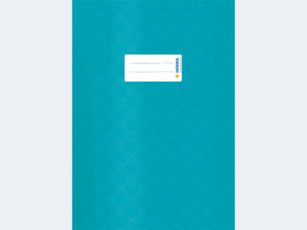 Bild von Heftschoner A4 türkis m Schild und Bastprägung - Eine Verkaufseinheit = 25 Stück - 7456