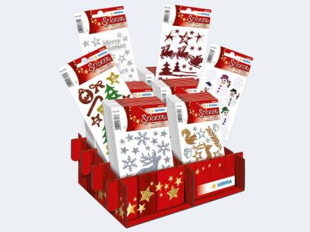 Zeige Details für Weihnachtssticker Glanz&Glitter 60 Stück - 15223 Bild von Weihnachtssticker Glanz&Glitter 60 Stück - 15223