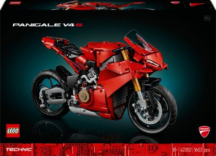 Zeige Details für LEGO® Technic - 42202 Ducati Panigale V4 S Motorrad Bild von LEGO® Technic - 42202 Ducati Panigale V4 S Motorrad