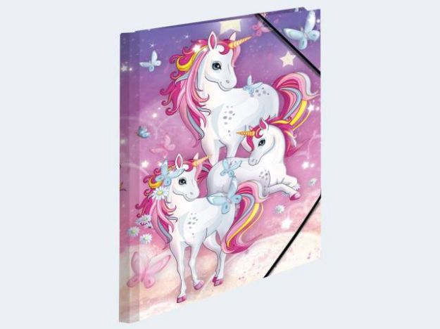 Bild von Sammelmappe A3 Karton Einhorn - 19457