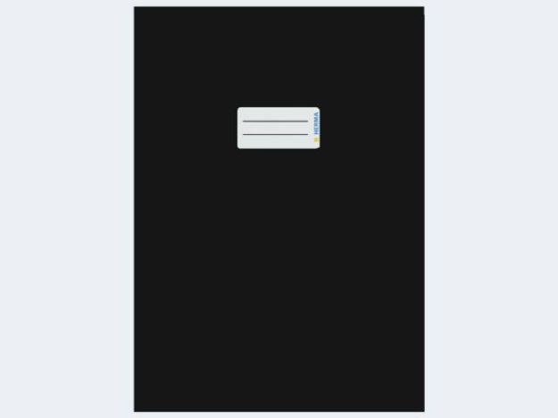 Bild von Kartonheftschoner A4 schwarz - Eine Verkaufseinheit = 10 Stück - 19745