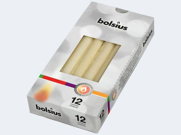 Bild von Spitzkerze 245x24 elfenbein - Eine Verkaufseinheit = 12 Stück - 103600356805