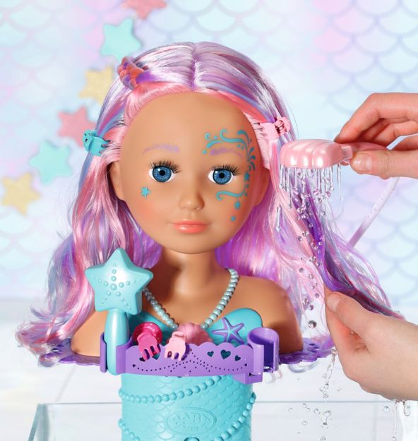 Bild von Zapf 835364 BABY born Sister Styling Head Meerjungfrau