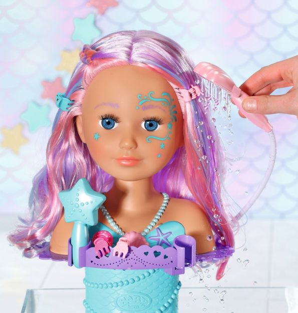 Bild von Zapf 835364 BABY born Sister Styling Head Meerjungfrau