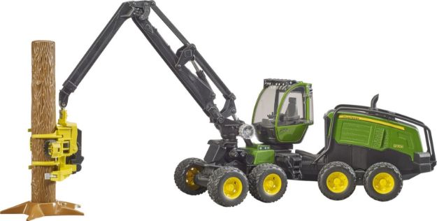 Bild von Bruder 2135 John Deere 1270G Harvester mit 1 Baumstamm - 02135