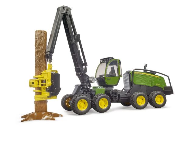 Bild von Bruder 2135 John Deere 1270G Harvester mit 1 Baumstamm - 02135