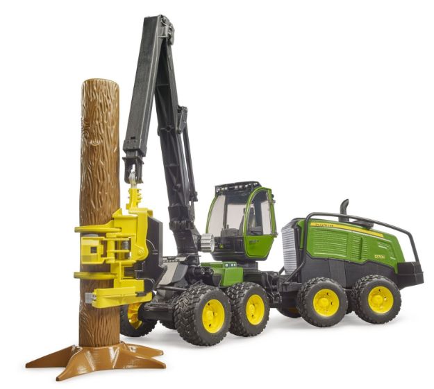Bild von Bruder 2135 John Deere 1270G Harvester mit 1 Baumstamm - 02135