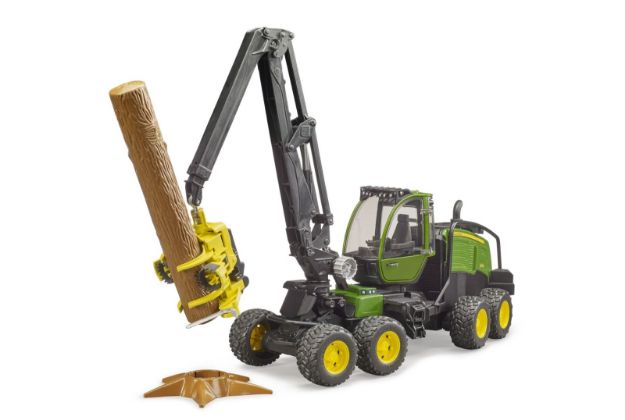 Bild von Bruder 2135 John Deere 1270G Harvester mit 1 Baumstamm - 02135