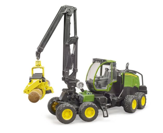Bild von Bruder 2135 John Deere 1270G Harvester mit 1 Baumstamm - 02135
