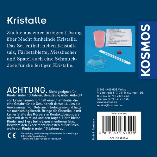 Bild von Rote Kristalle selbst züchten Experimentier-Set - 657949