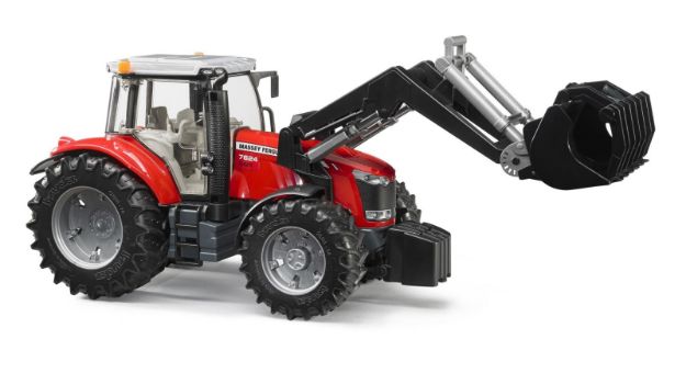 Bild von Bruder 03047 Massey Ferguson 7600 mit Frontlader