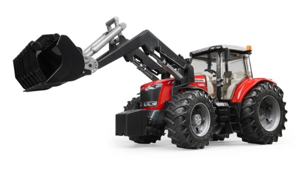 Bild von Bruder 03047 Massey Ferguson 7600 mit Frontlader
