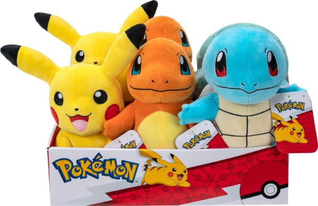 Bild von Jazwares POKEMON 20cm Plüsch Kanto First Partners, sortiert - PKW3403