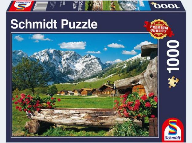 Bild von Puzzle 1000T Blick ins Bergidyll - 58368