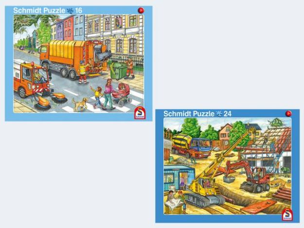 Bild von Rahmenuzzle 2er- Set 16T Müll / 24T Baustelle - 56791